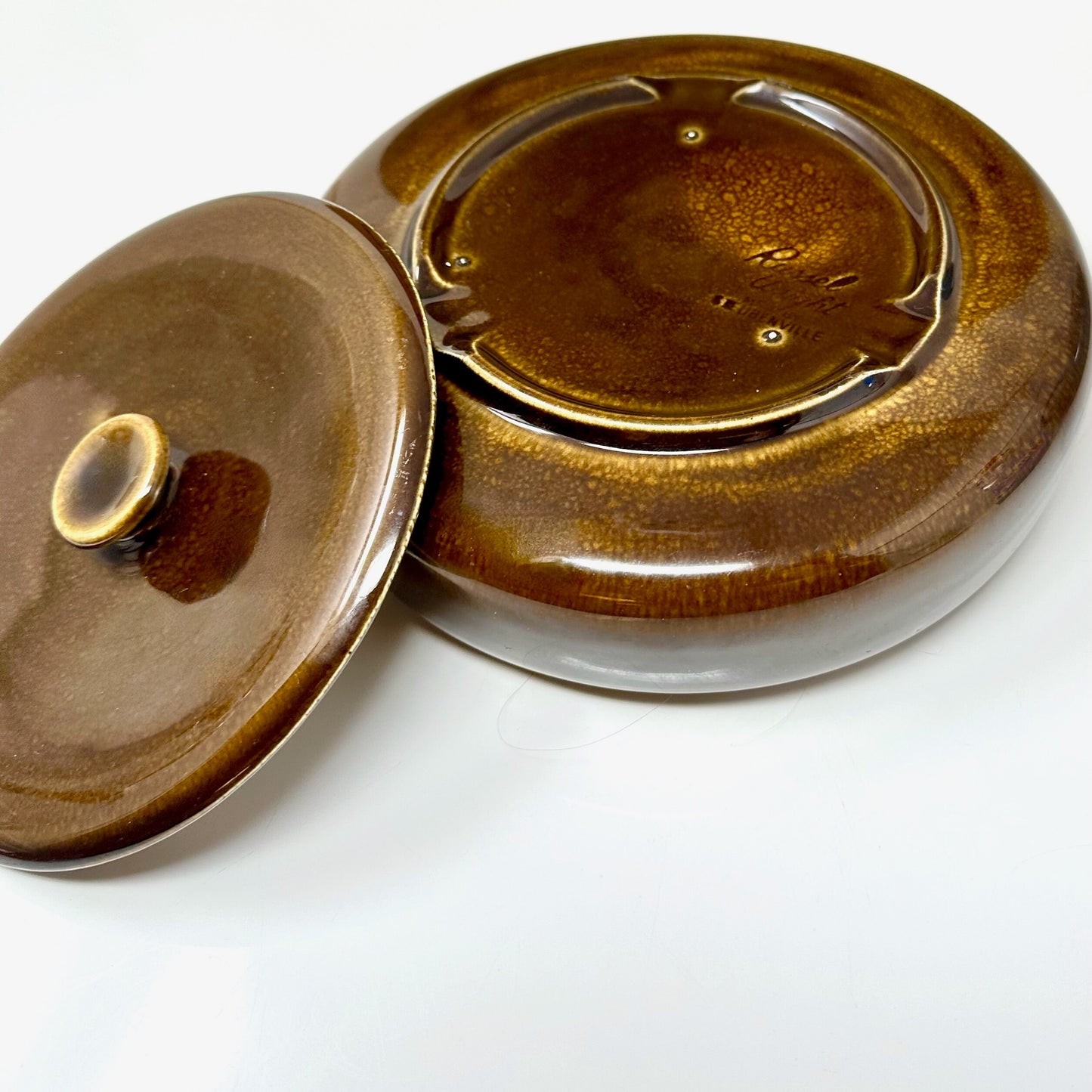 Russel Wright, Black Chutney, Serving Bowl with Lid, American Modern by Steubenville Pottery, 1939-1959