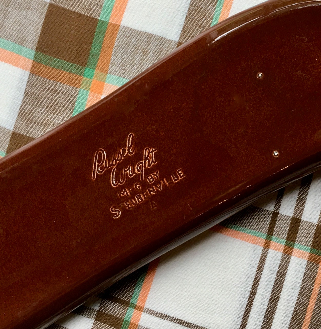 Russel Wright Bean Brown Celery Tray | American Modern