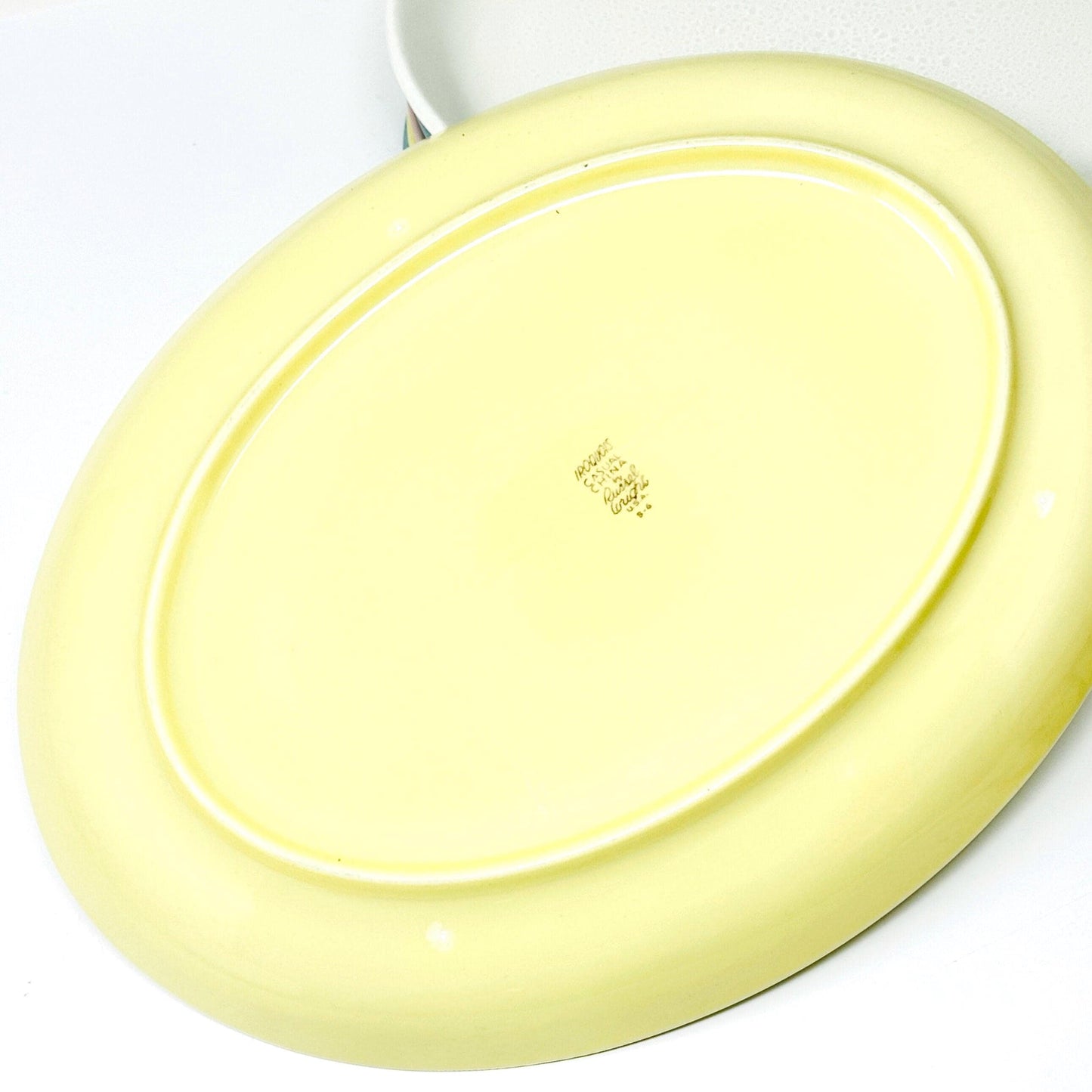 Russel Wright Lemon Yellow Oval Platter | Iroquois Casual China
