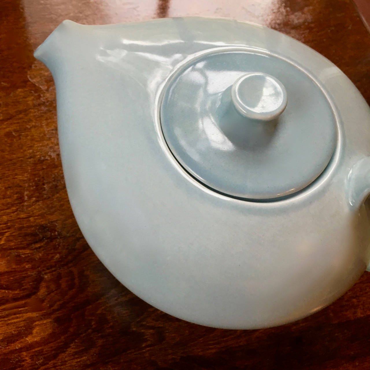 Russel Wright, Ice Blue Teapot, Casual Living by Iroquois China, 1950s