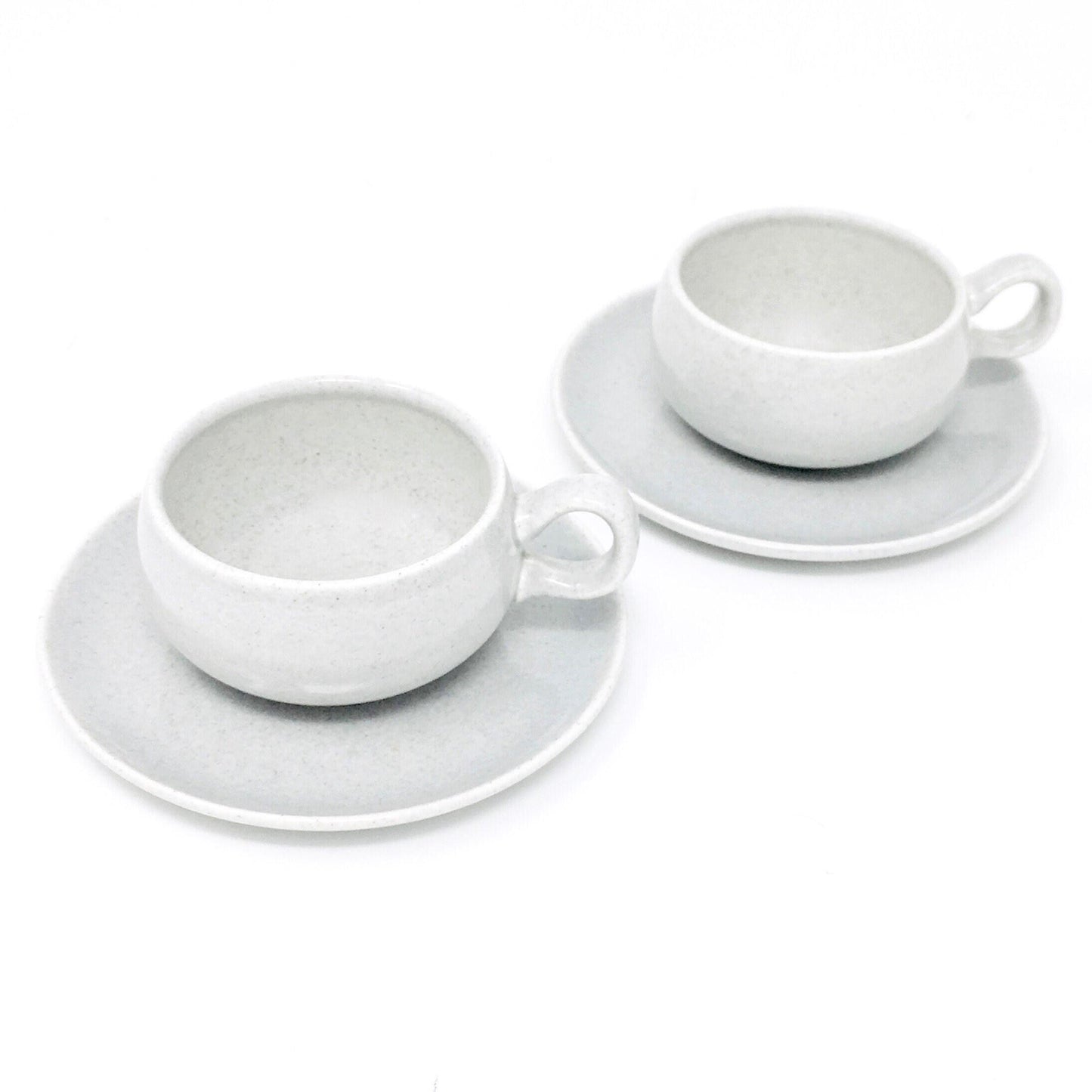 Russel Wright Granite Gray After Dinner Cup and Saucer | Vintage American Modern