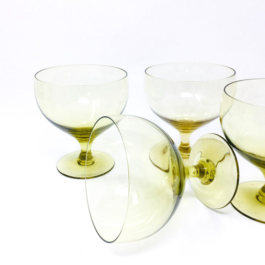 Russel Wright Chartreuse Water Goblet | Morgantown Glass Guild