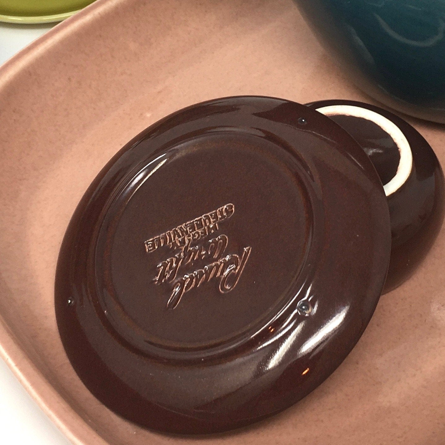 Russel Wright Bean Brown | After Dinner Espresso Cup and Saucer