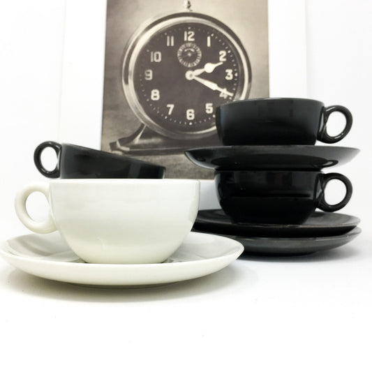 Russel Wright Charcoal Cup and Saucer |  Vintage Iroquois Casual China