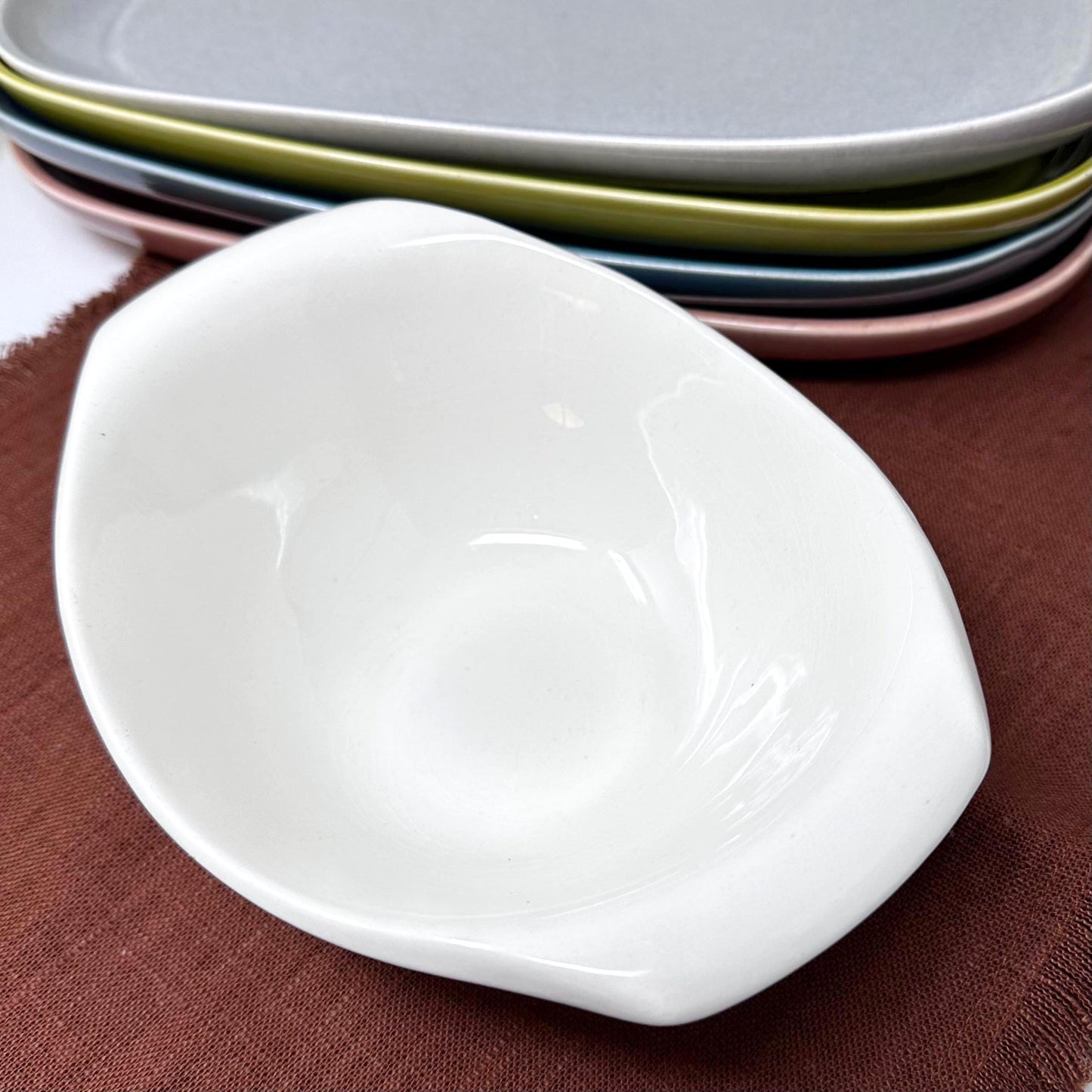 Russel Wright White Sauceboat | Vintage American Modern
