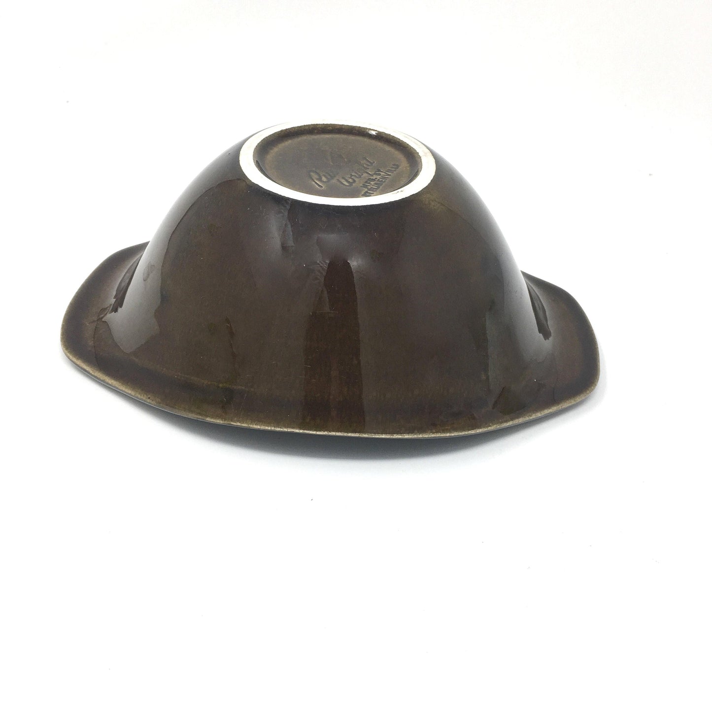 Russel Wright Black Chutney Sauceboat | American Modern Steubenville Pottery