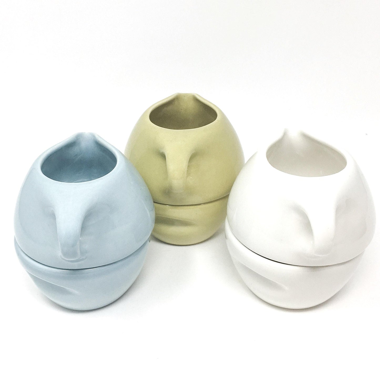 Russel Wright Stacking Creamer and Sugar - Vintage Casual China