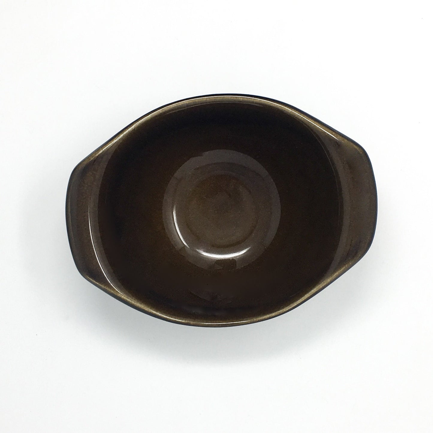 Russel Wright Black Chutney Sauceboat | American Modern Steubenville Pottery