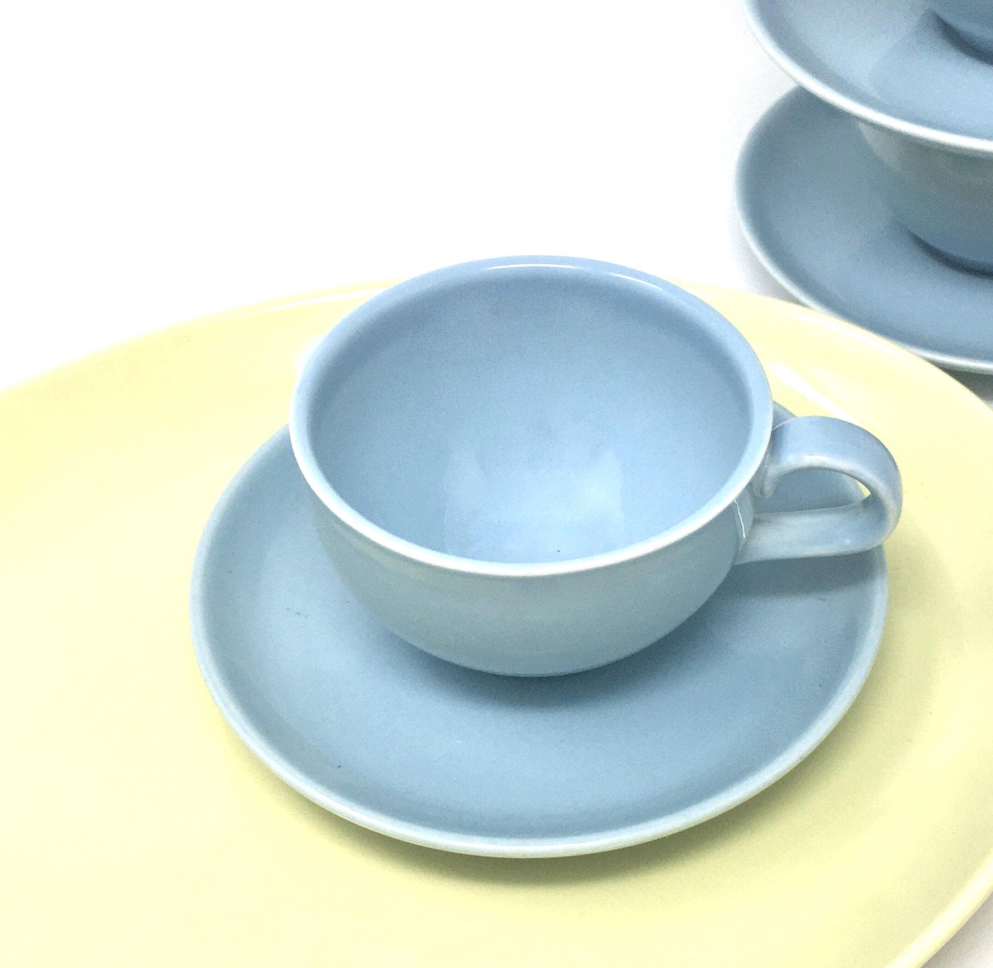 Russel Wright  Blue Cup and Saucer |  Iroquois Casual China