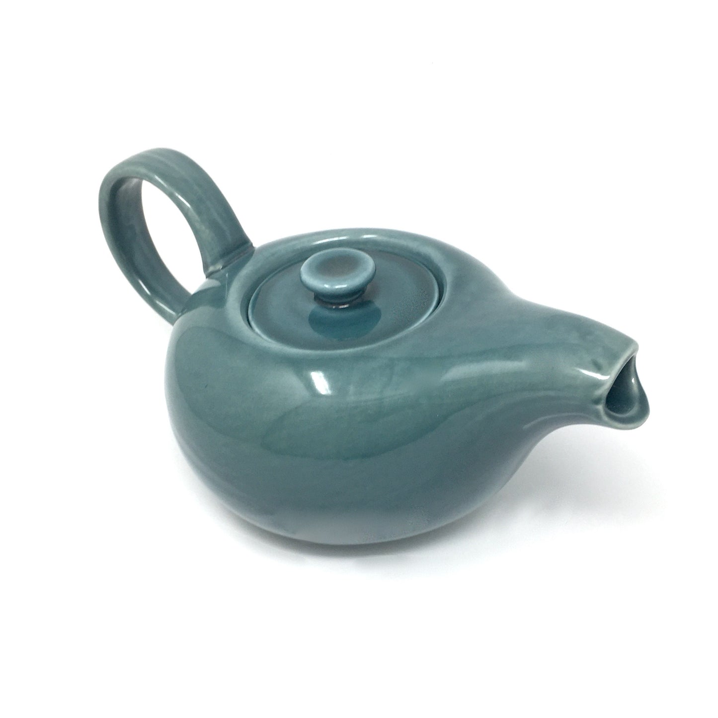 Russel Wright Seafoam Teapot | American Modern Steubenville Pottery
