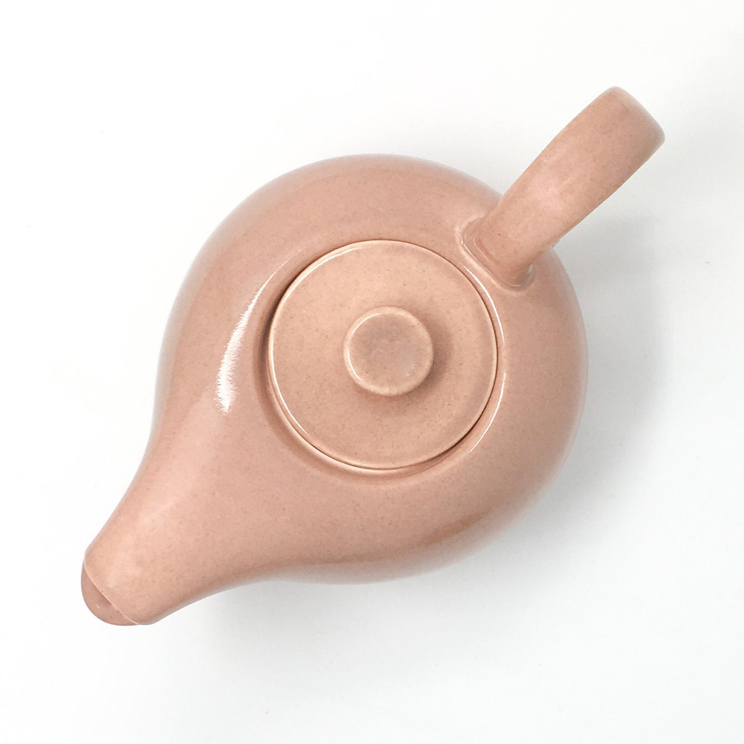 Russel Wright Coral Teapot: American Modern Mid Century Steubenville Pottery