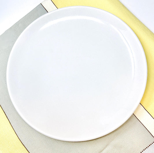 Russel Wright White Dinner Plate |  Iroquois Casual China
