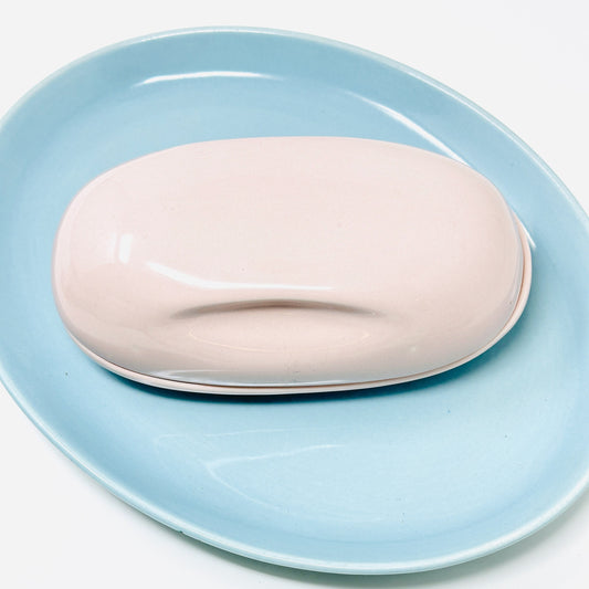 Russel Wright Pink Butter Dish |  Iroquois Casual China