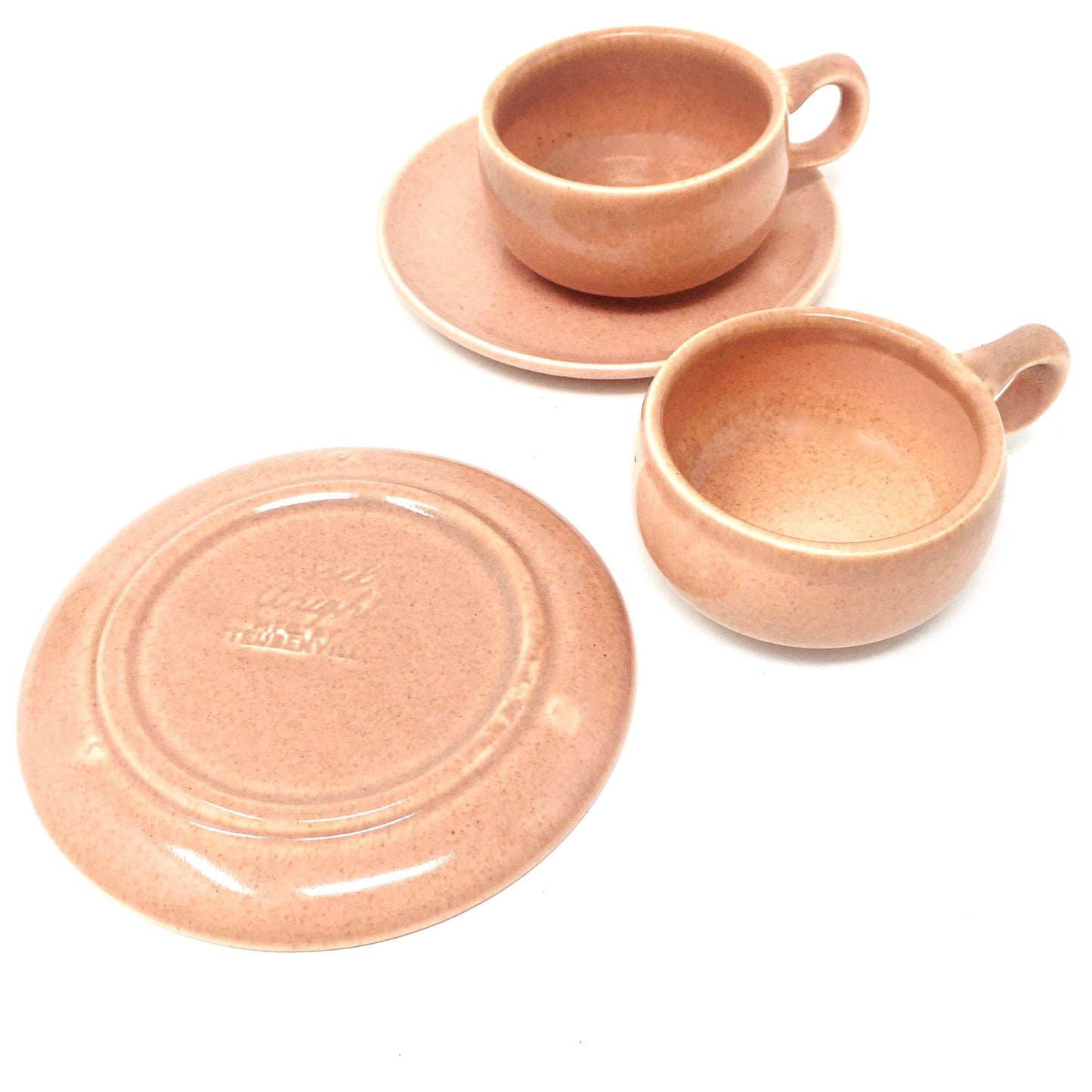 Russel Wright Coral After Dinner Cup and Saucer | American Modern