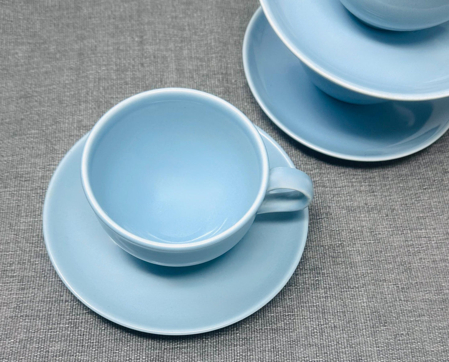 Russel Wright  Blue Cup and Saucer |  Iroquois Casual China