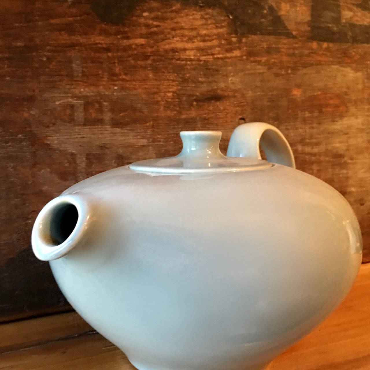 Russel Wright, Ice Blue Teapot, Casual Living by Iroquois China, 1950s