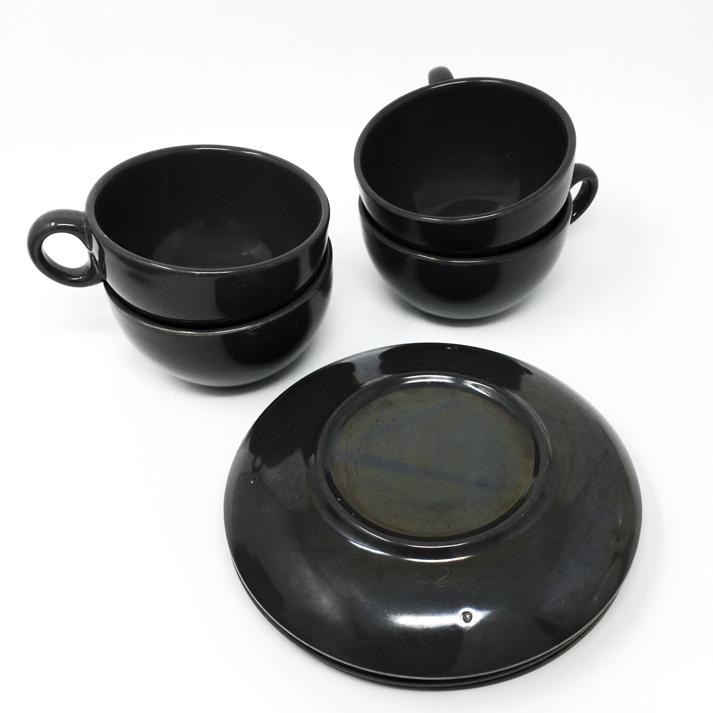 Russel Wright Charcoal Cup and Saucer |  Vintage Iroquois Casual China