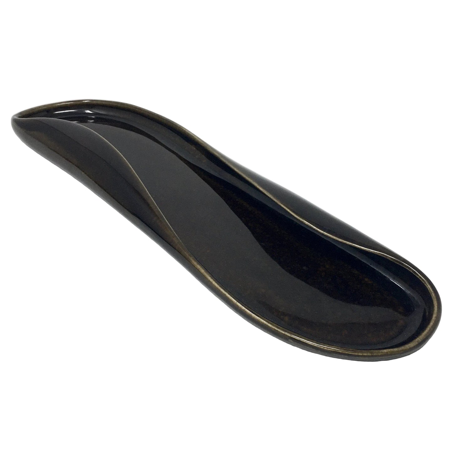 Russel Wright, Celery, Black Chutney, American Modern, MCM Design, Steubenville Pottery, 1946-1959