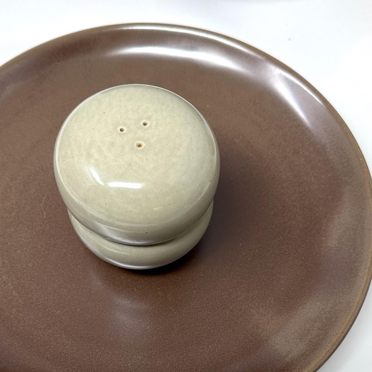 Russel Wright Oyster Salt and Pepper Shakers | Iroquois Casual China