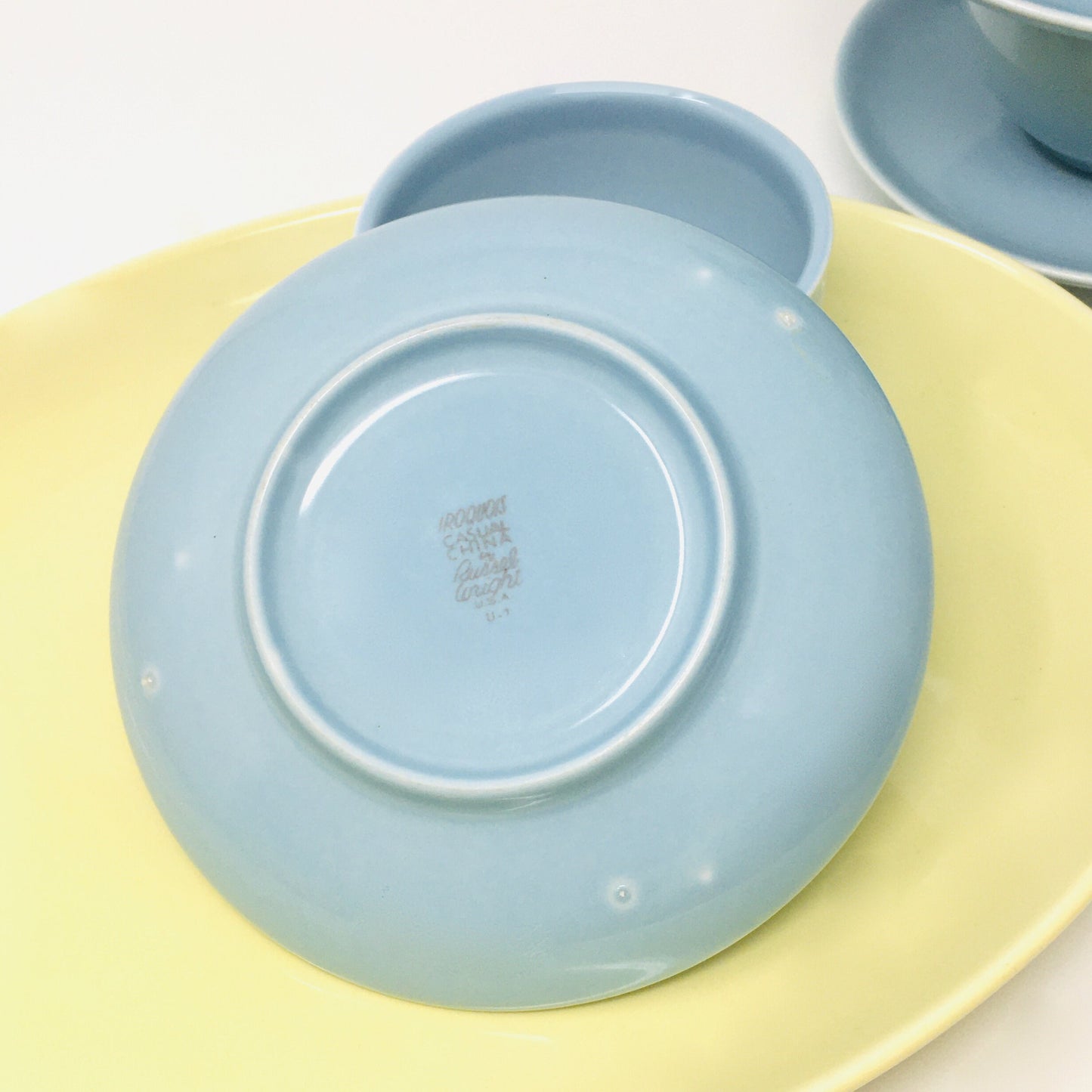 Russel Wright  Blue Cup and Saucer |  Iroquois Casual China