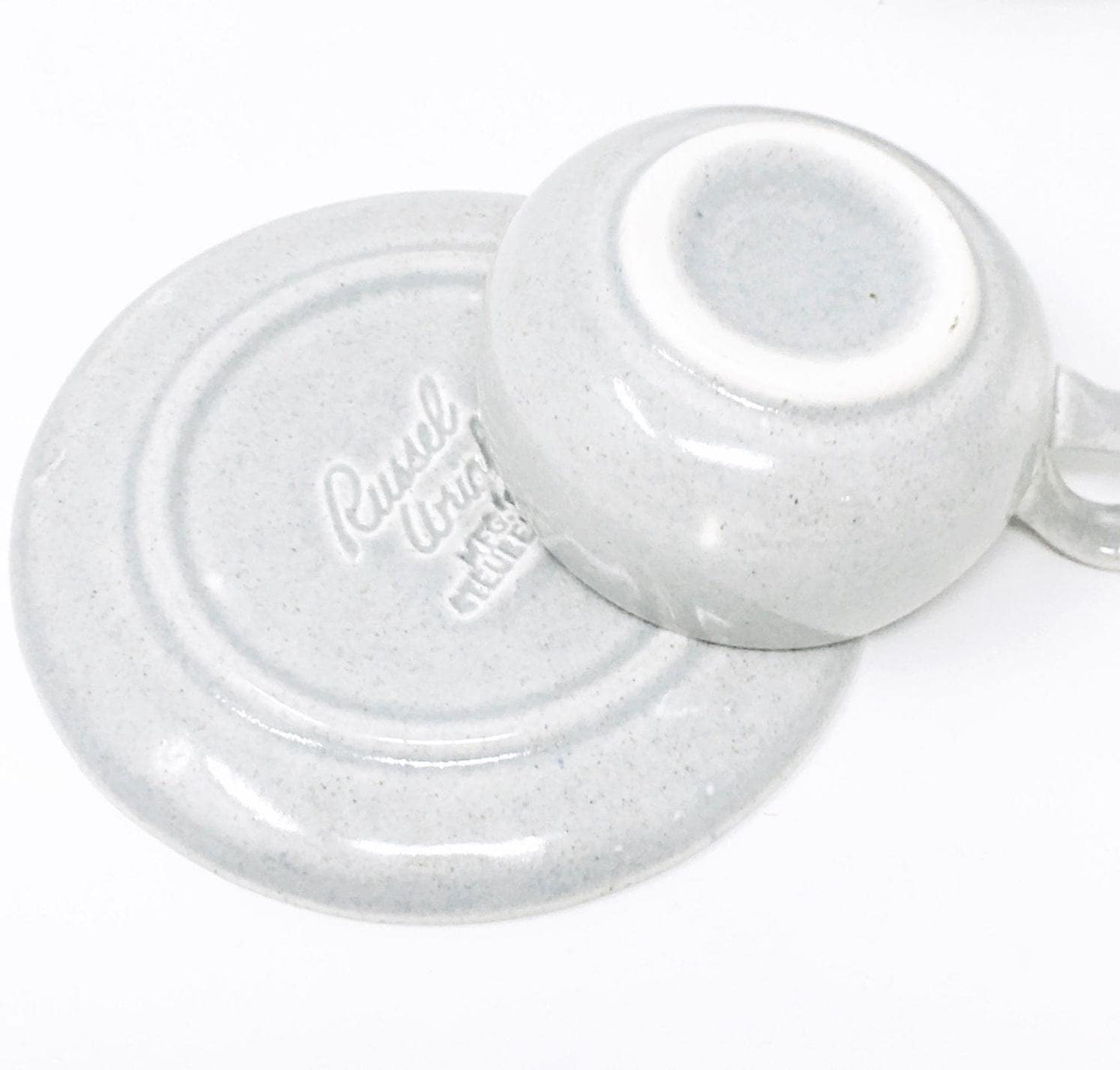 Russel Wright Granite Gray After Dinner Cup and Saucer | Vintage American Modern