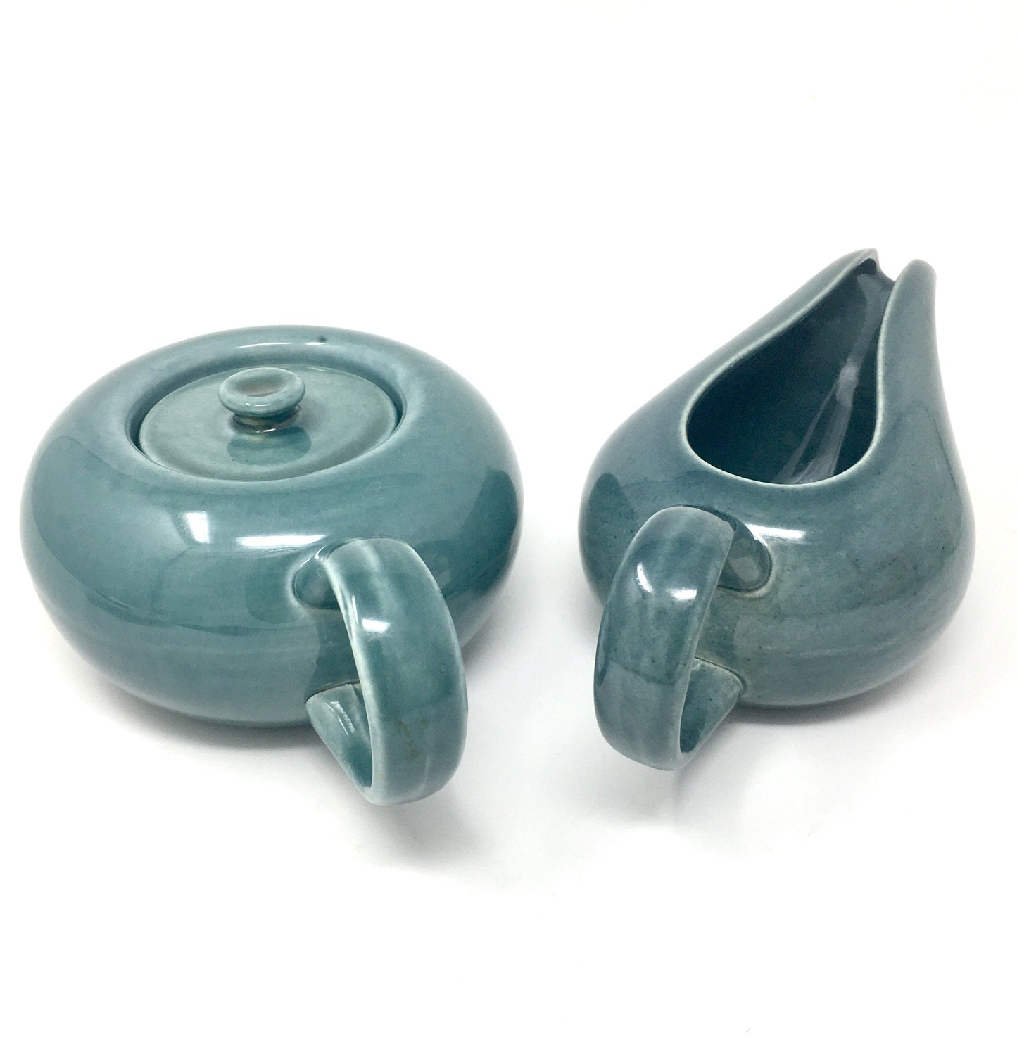 Russel Wright Seafoam Creamer and Sugar |  Vintage American