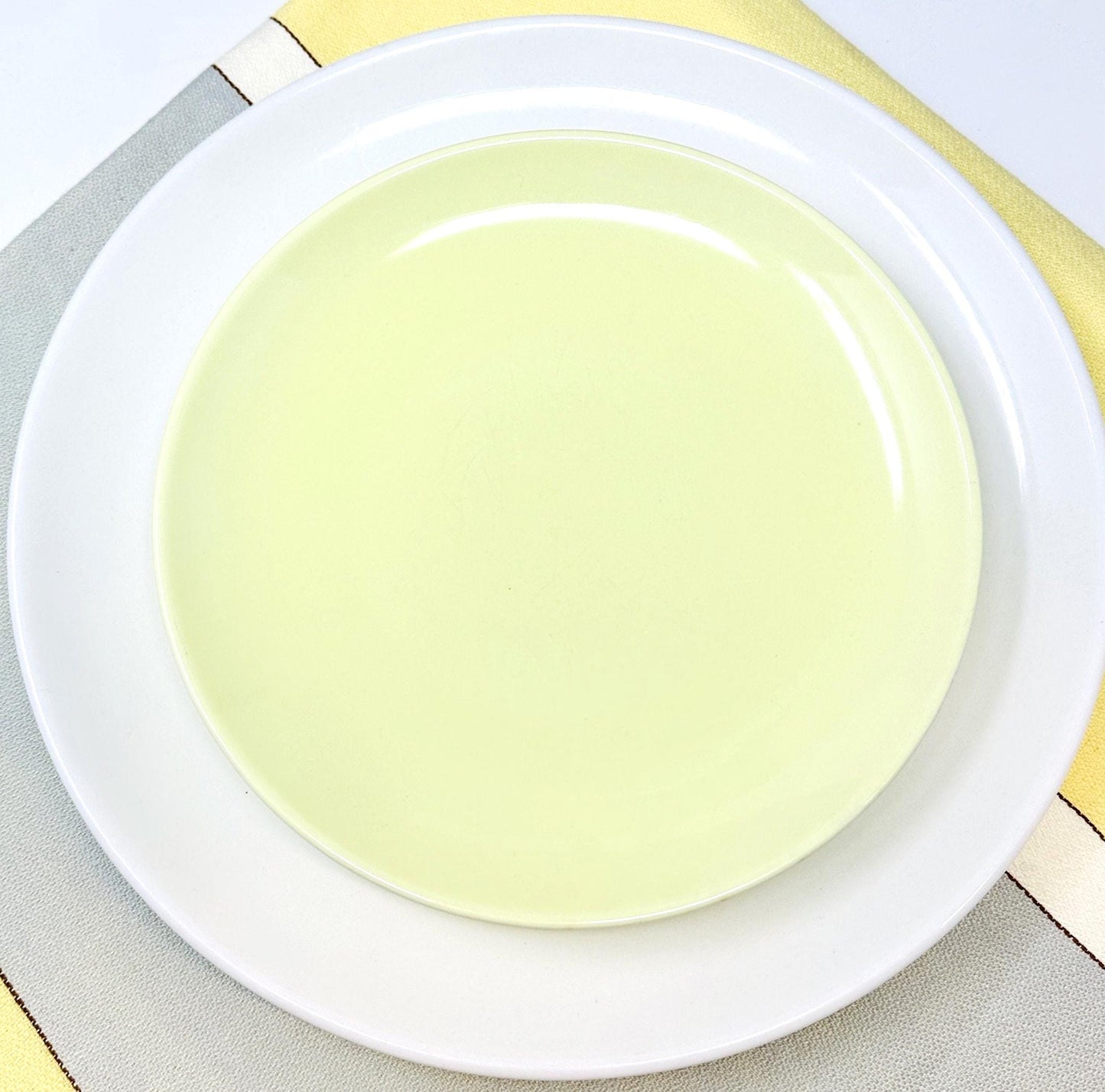 Russel Wright White Dinner Plate |  Iroquois Casual China