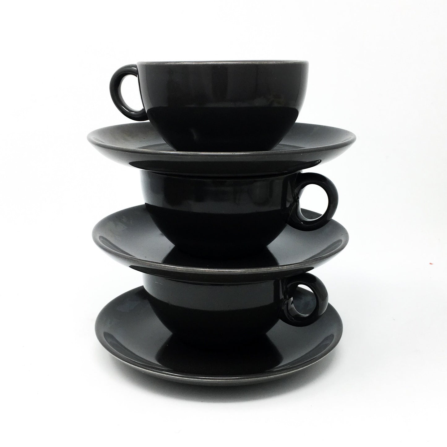 Russel Wright Charcoal Cup and Saucer |  Vintage Iroquois Casual China