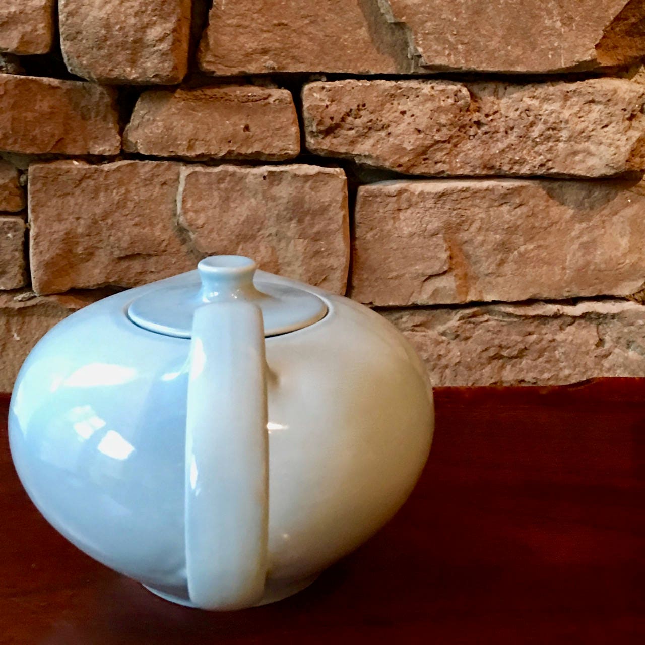 Russel Wright, Ice Blue Teapot, Casual Living by Iroquois China, 1950s