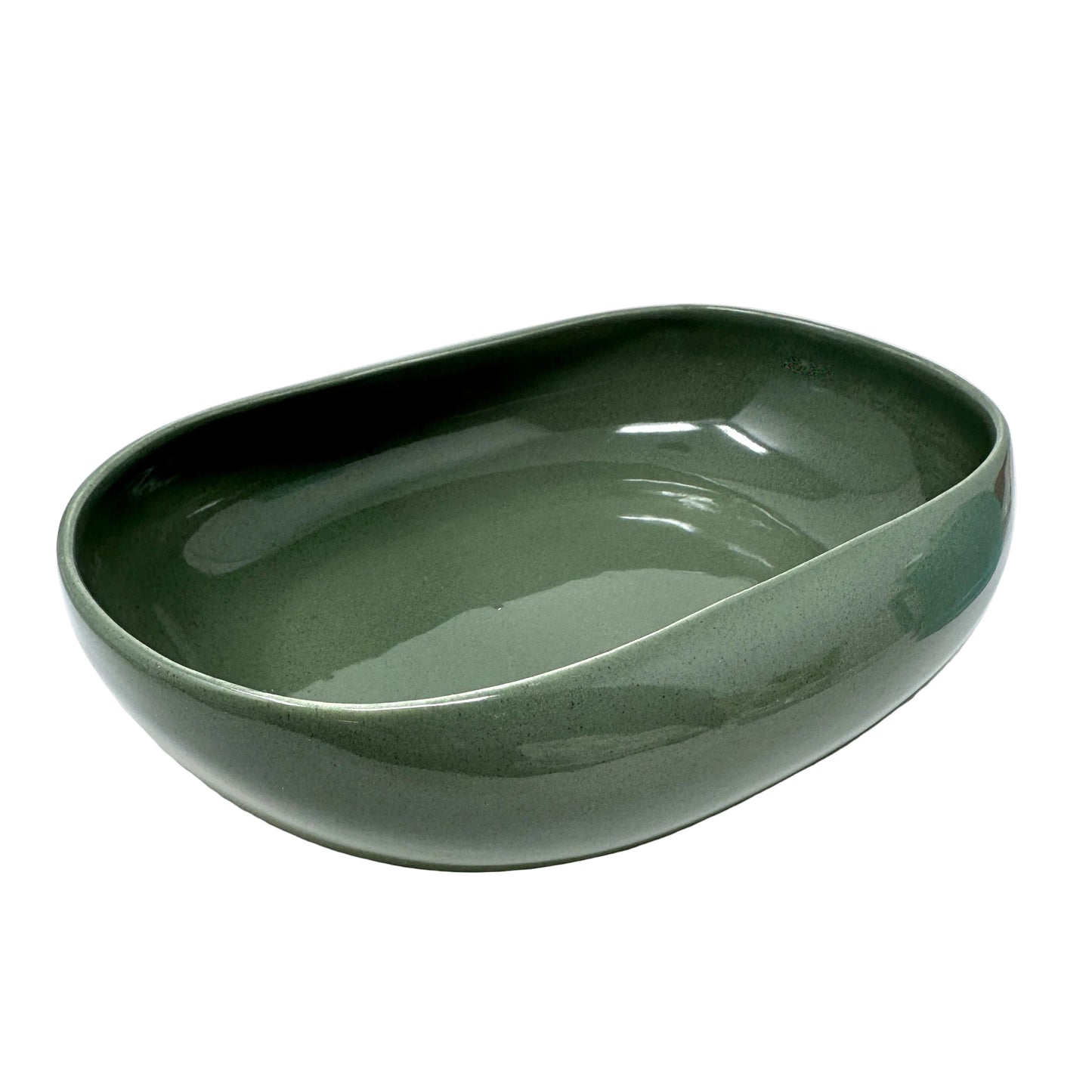 Russel Wright Cedar Green Vegetable Serving Bowl | Vintage American Modern1959