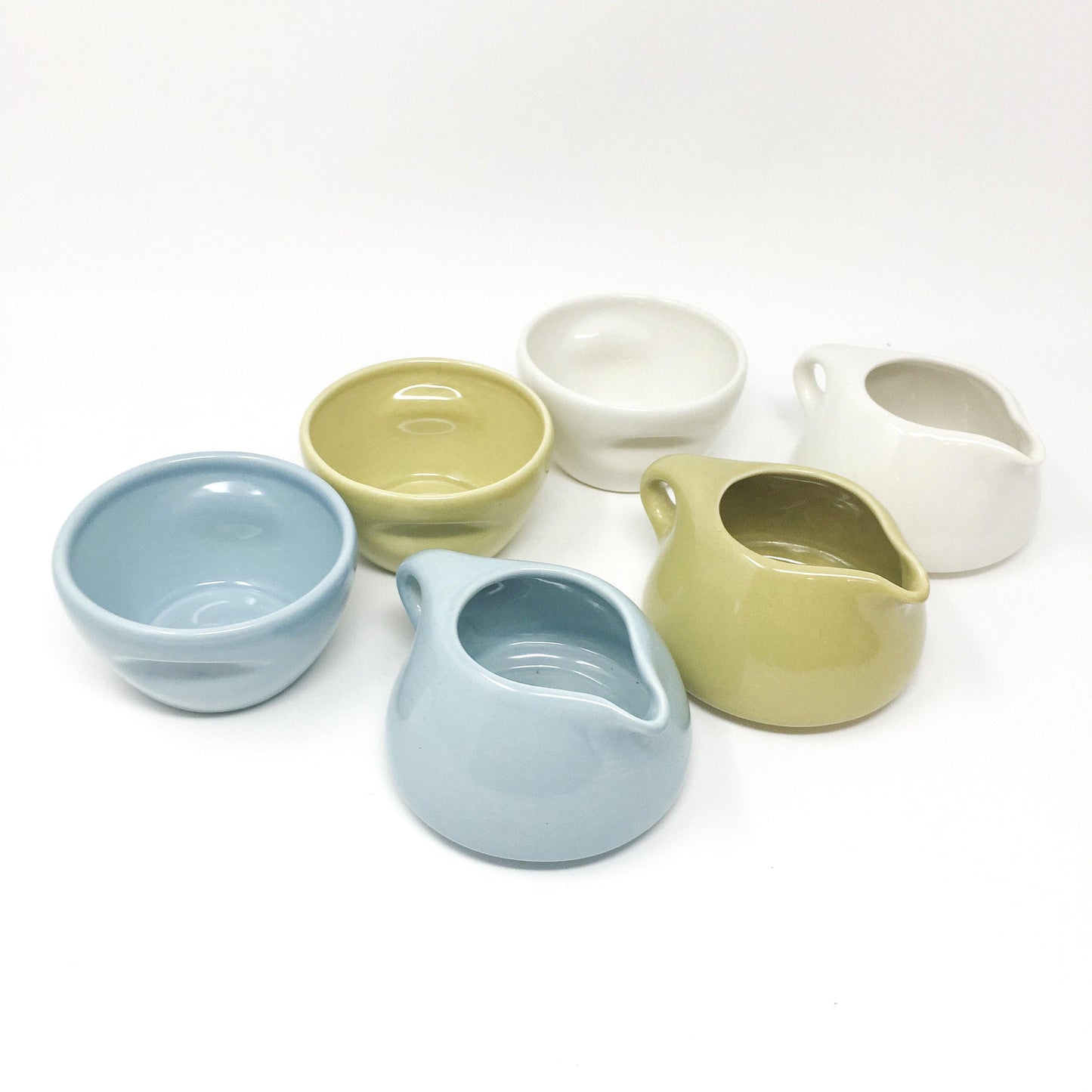 Russel Wright Stacking Creamer and Sugar - Vintage Casual China