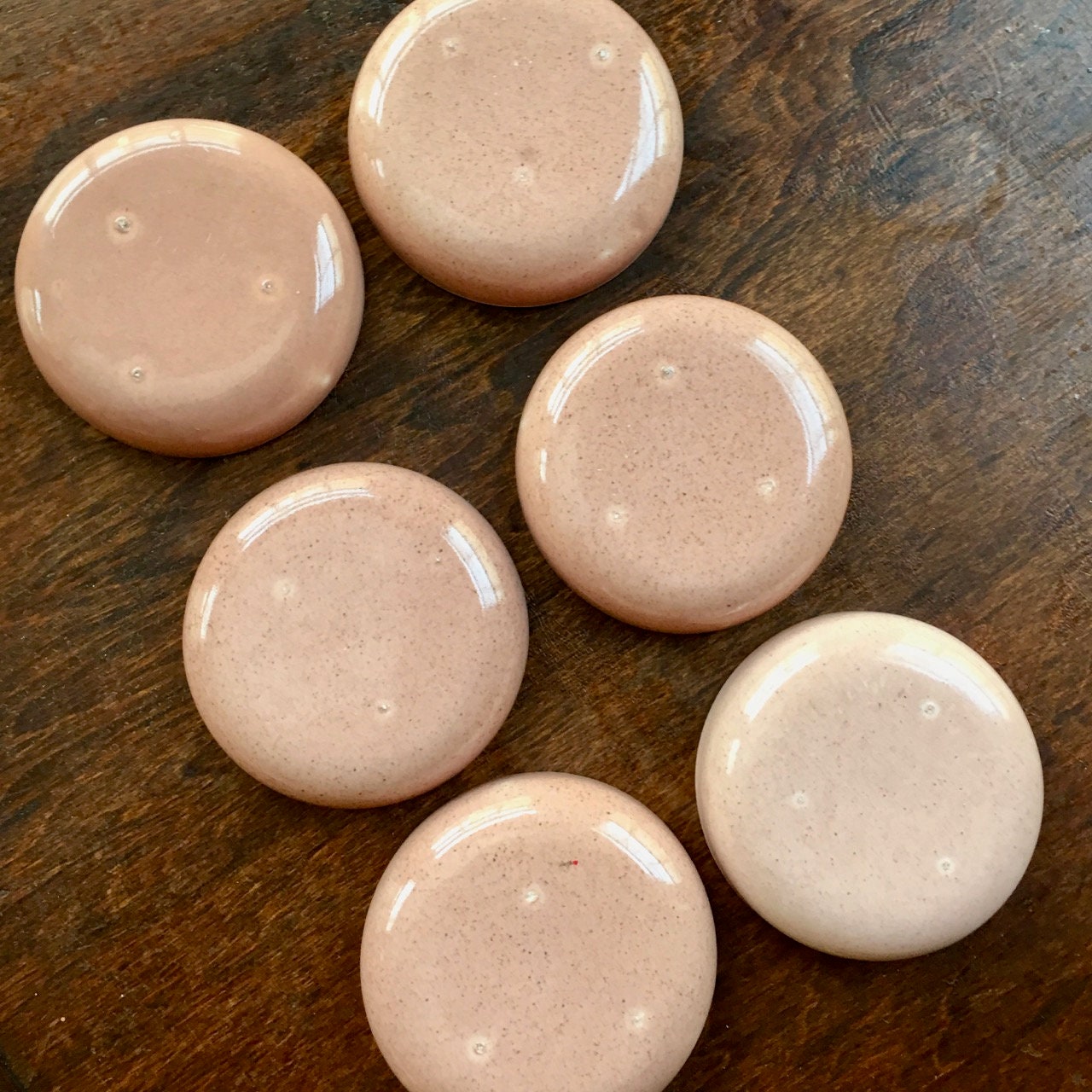 Russel Wright, Coral Coaster, American Modern, Steubenville Pottery, 1939-1959