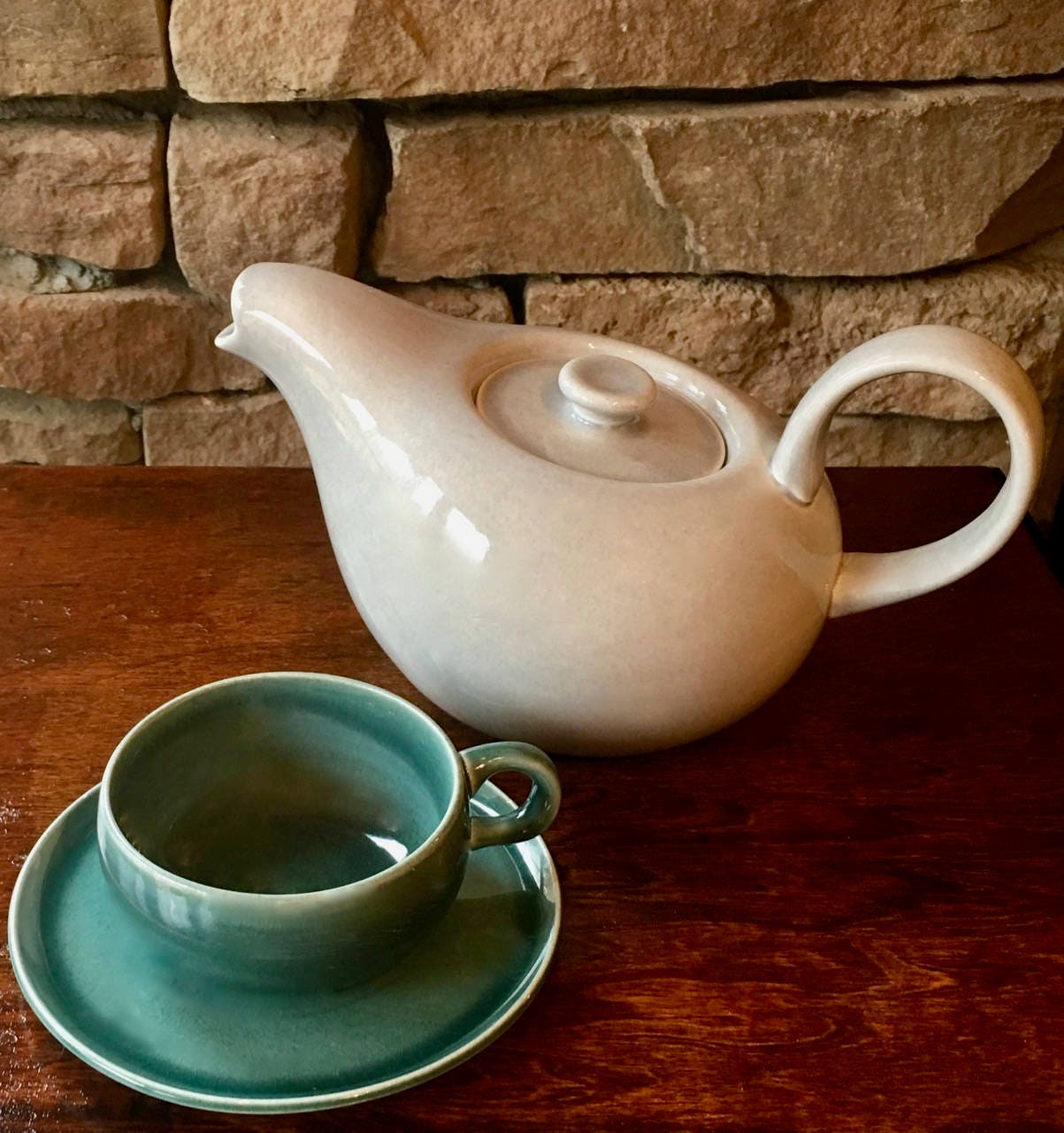 Russel Wright American Modern | Seafoam Cup and Saucer