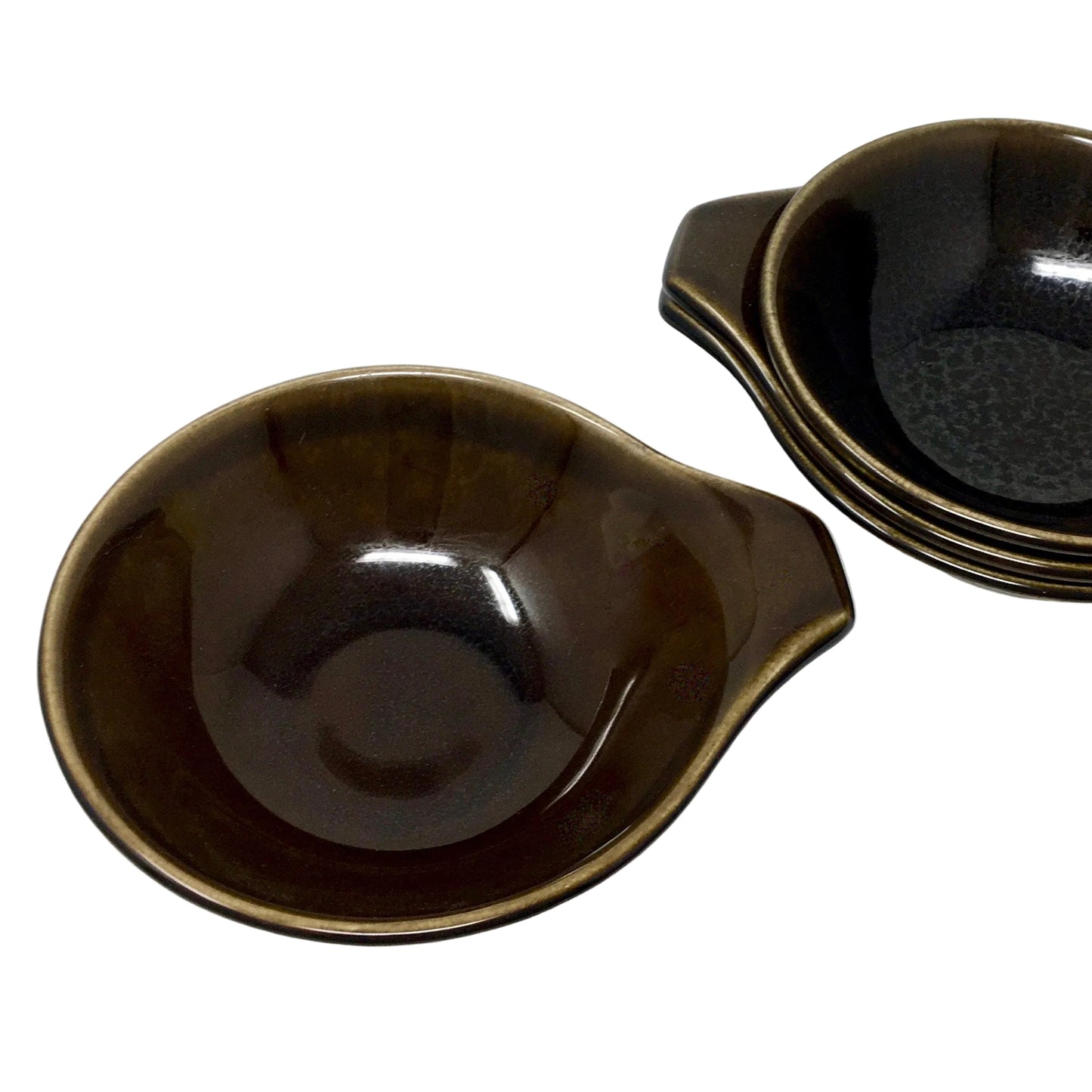 Russel Wright Soup Bowl Black Chutney | American Modern Steubenville Pottery