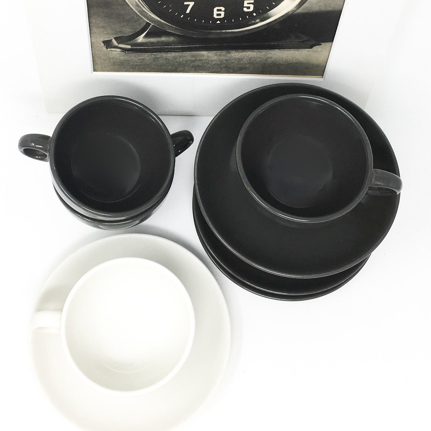 Russel Wright Charcoal Cup and Saucer |  Vintage Iroquois Casual China