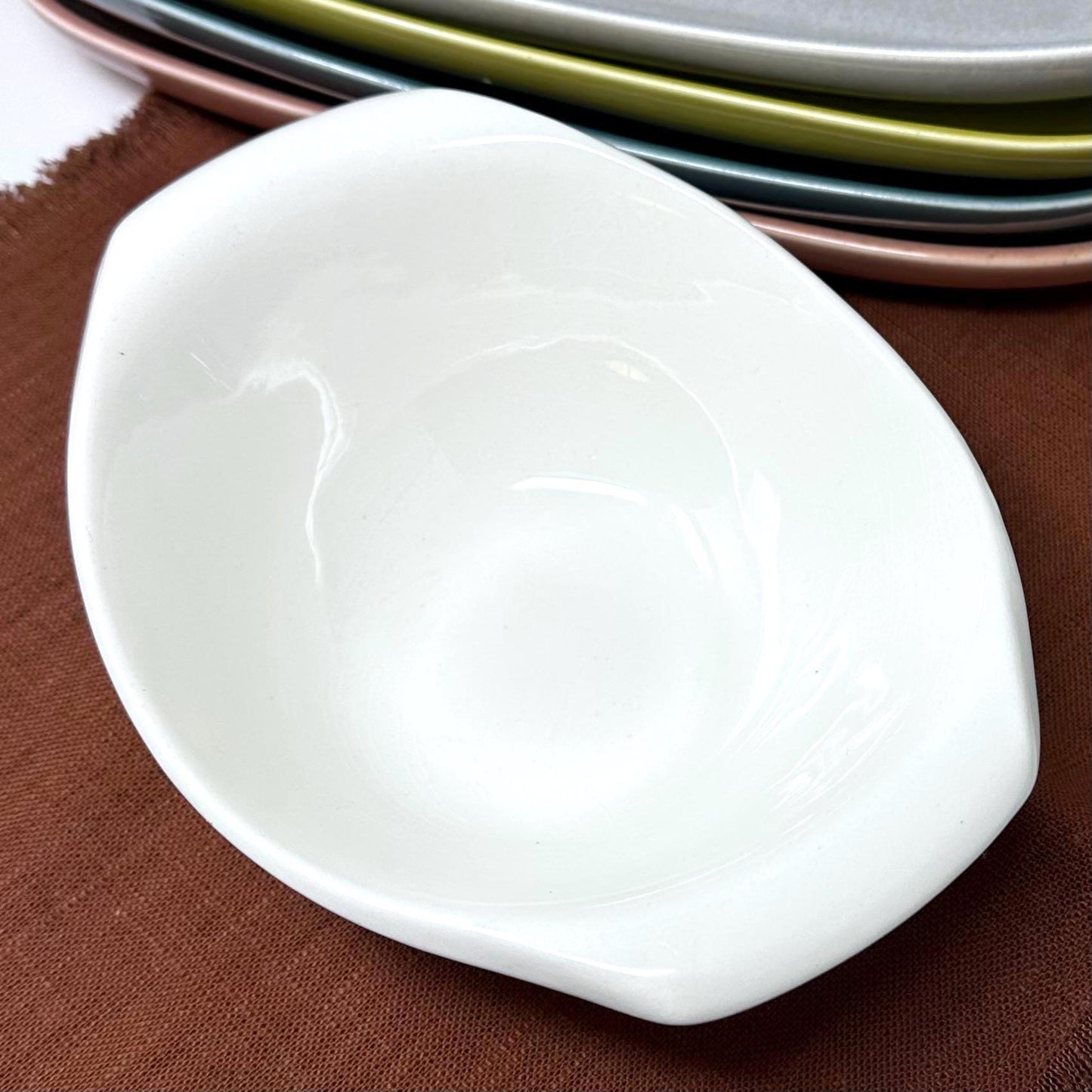 Russel Wright White Sauceboat | Vintage American Modern