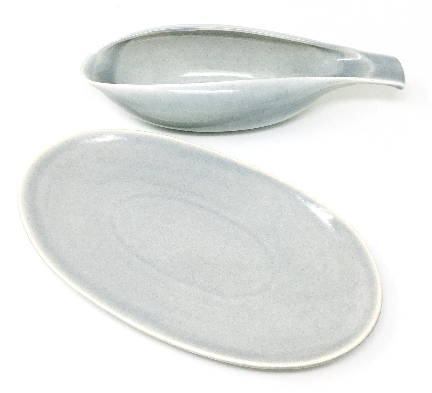Russel Wright American Modern Granite Gray | Gravy Boat and Liner,  MCM, , Steubenville Pottery, 1939-1959
