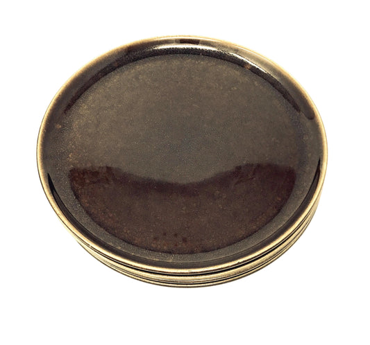 Russel Wright, Dinner Plate, Black Chutney, MCM Design, American Modern, Steubenville Pottery, 1947-1959