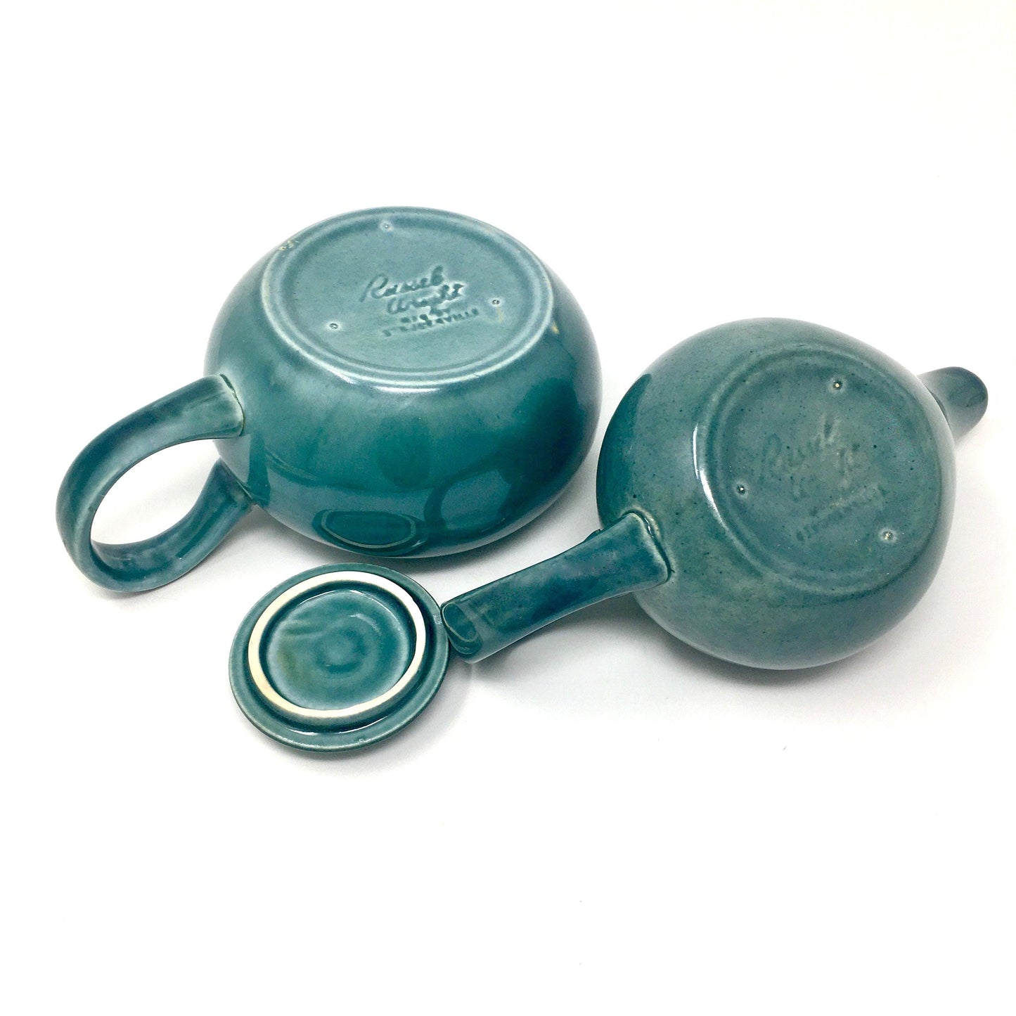 Russel Wright Seafoam Creamer and Sugar |  Vintage American