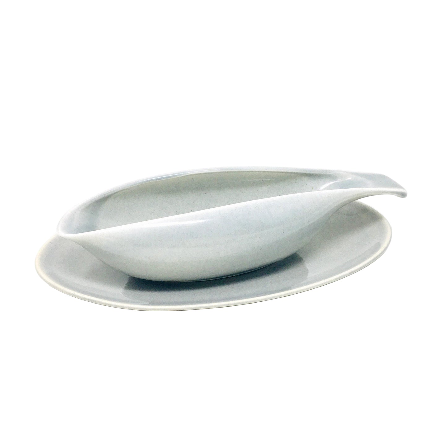 Russel Wright American Modern Granite Gray | Gravy Boat and Liner,  MCM, , Steubenville Pottery, 1939-1959