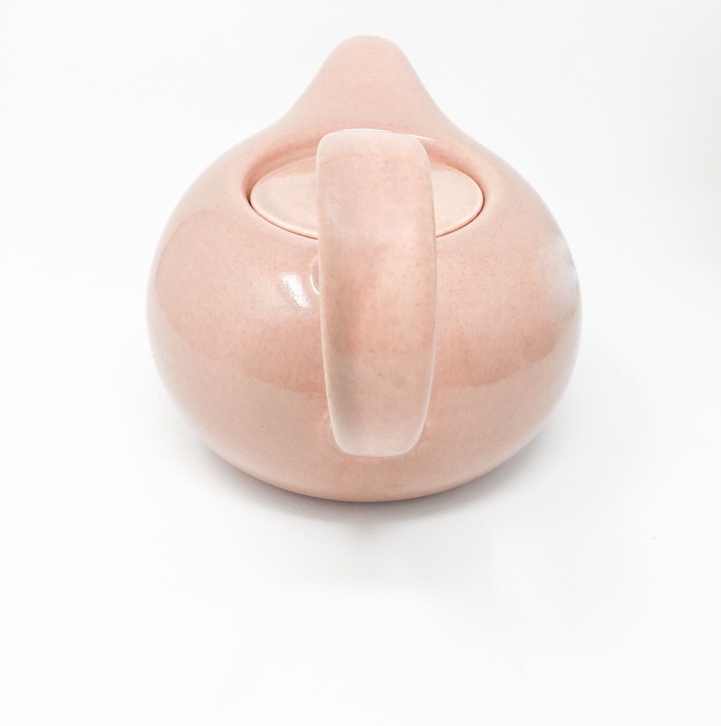 Russel Wright Coral Teapot: American Modern Mid Century Steubenville Pottery