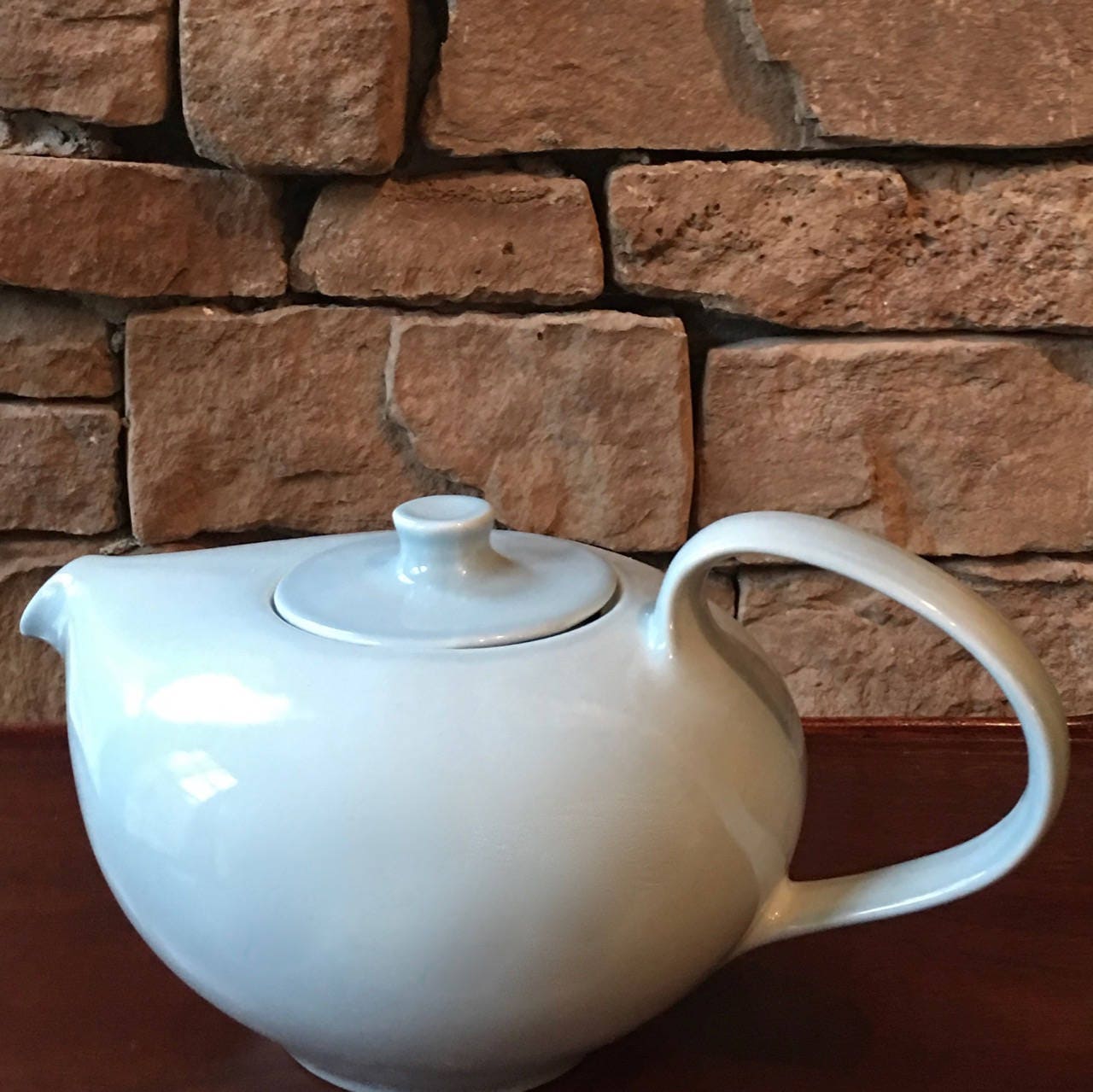 Russel Wright, Ice Blue Teapot, Casual Living by Iroquois China, 1950s