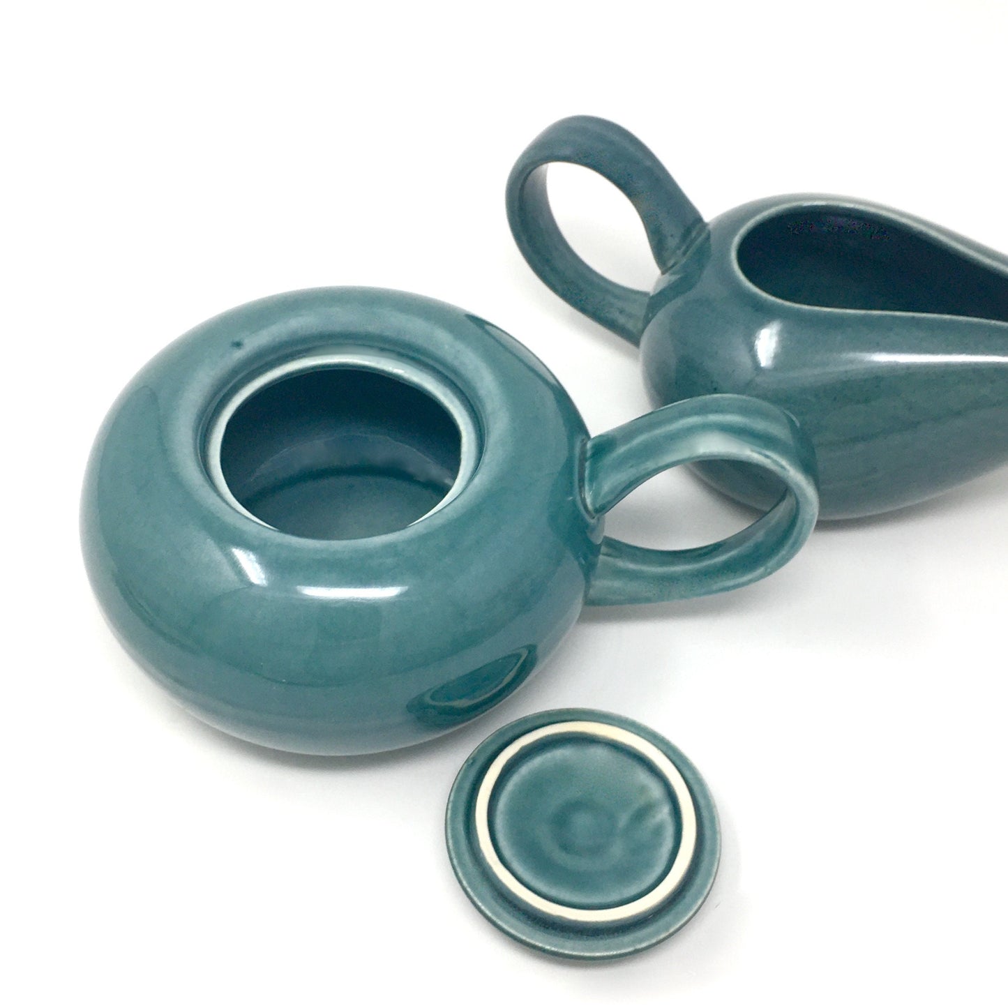 Russel Wright Seafoam Creamer and Sugar |  Vintage American