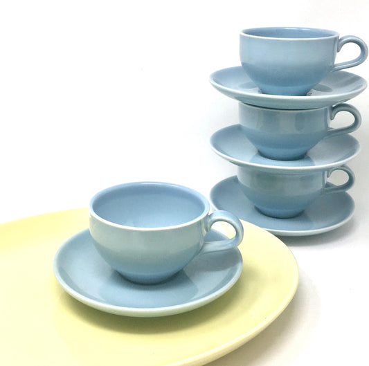 Russel Wright  Blue Cup and Saucer |  Iroquois Casual China