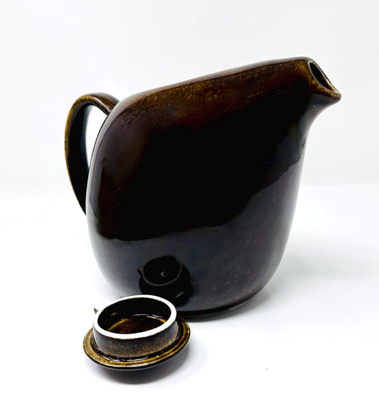 Vintage Russel Wright Coffee Pot | Black Chutney American Modern