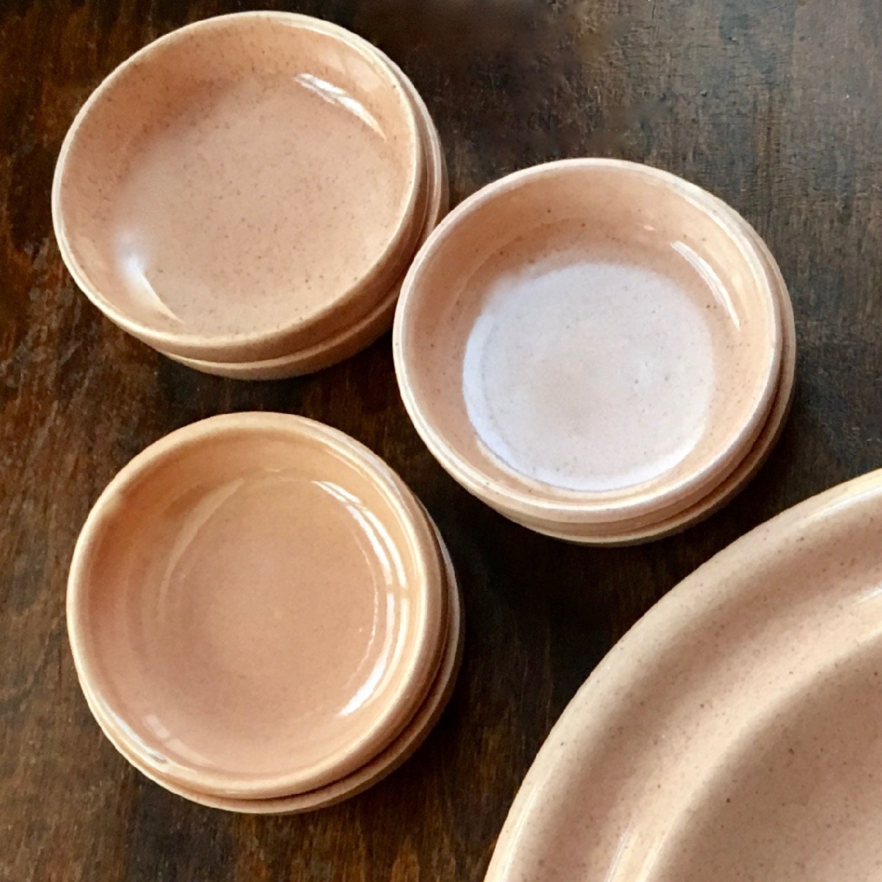 Russel Wright, Coral Coaster, American Modern, Steubenville Pottery, 1939-1959