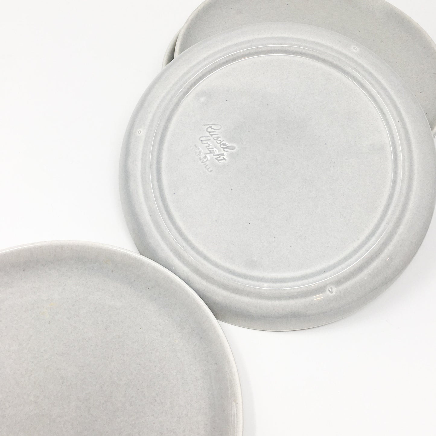 Russel Wright Granite Gray Salad Plate | American Modern Steubenville Pottery, 1939-1959