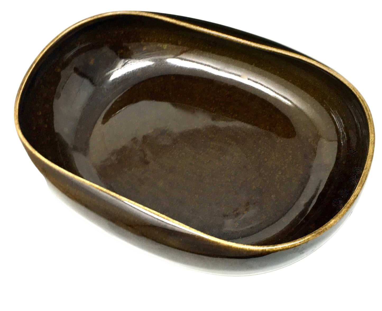 Russel Wright Black Chutney | Vegetable Serving Bowl