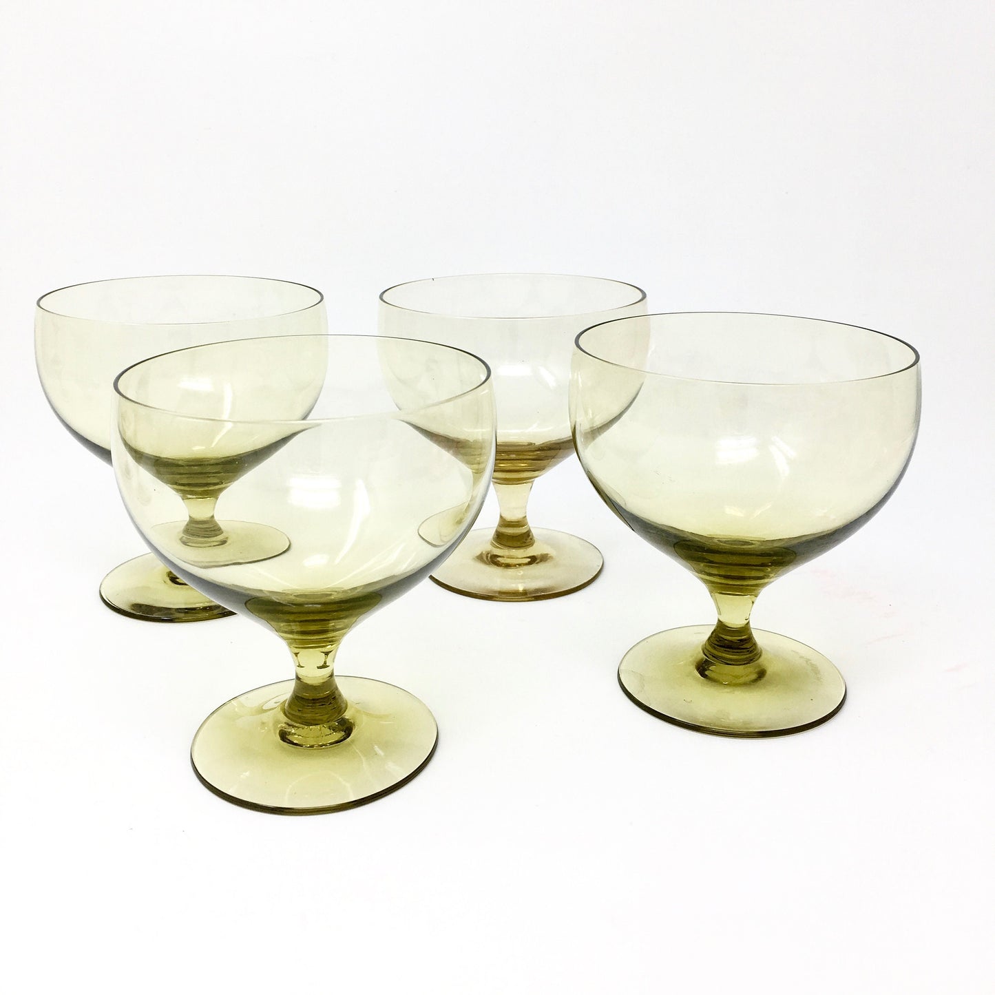 Russel Wright Chartreuse Water Goblet | Morgantown Glass Guild