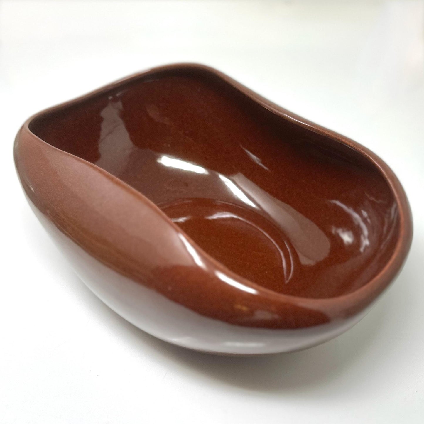 Russel Wright Bean Brown Salad Serving Bowl | American Modern